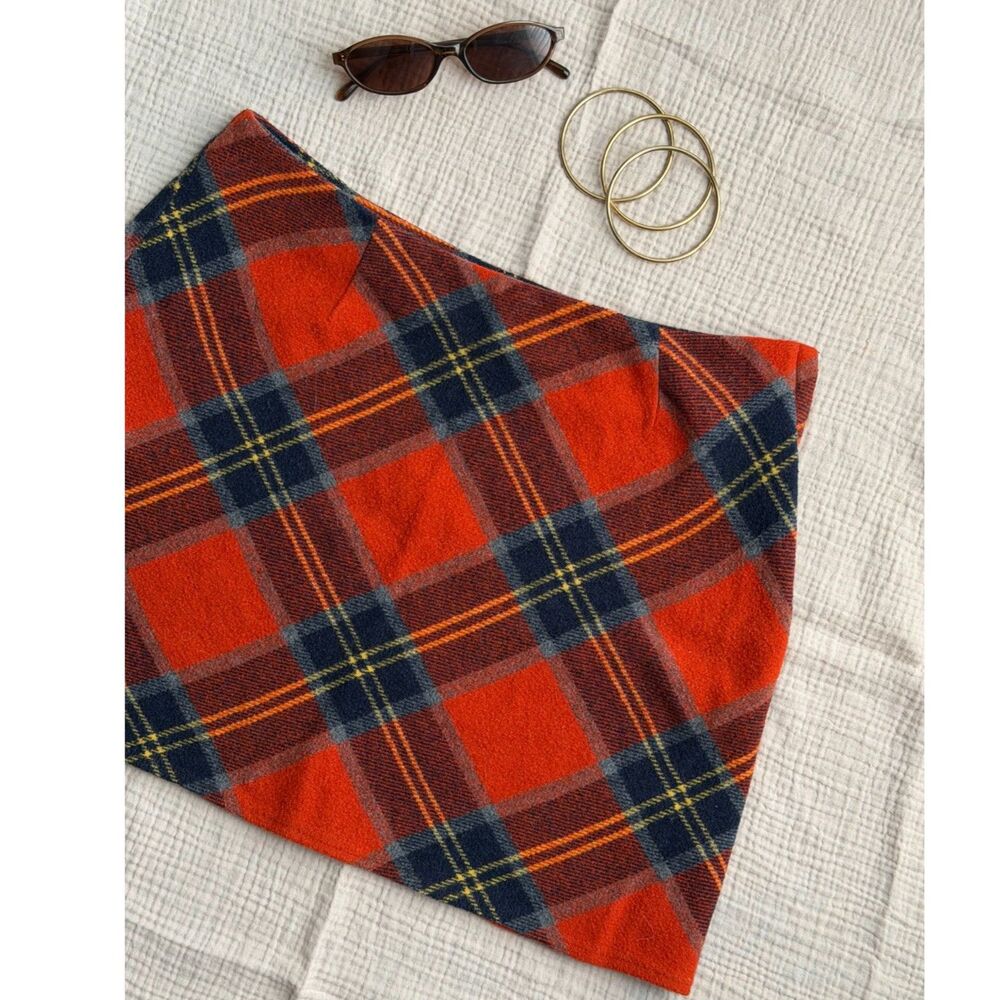 Vintage 90s Tracy Evans Limited Orange Plaid
